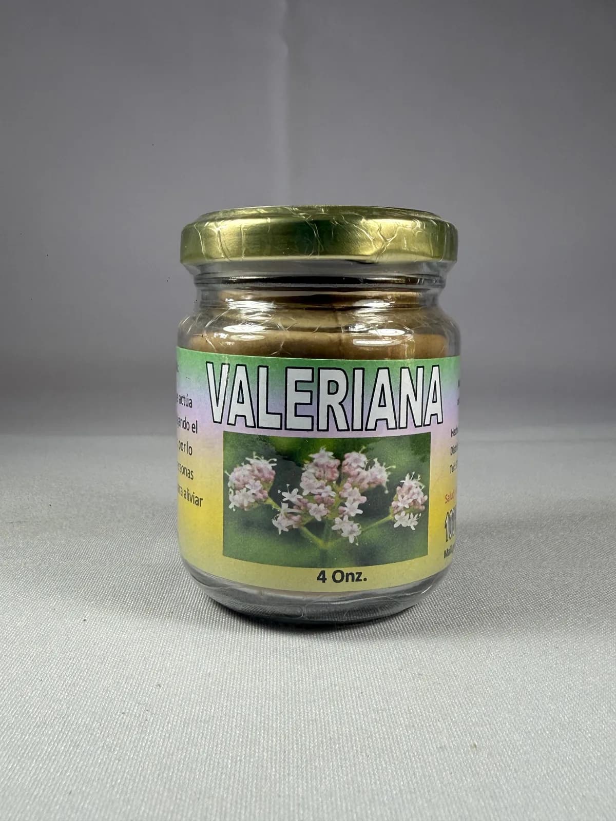 Polvo Valeriana, presentación 4onz